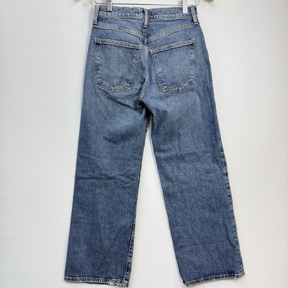 AGOLDE Harper Crop Jeans 25 High Rise Straight Leg Denim $198 - Picture 4 of 13